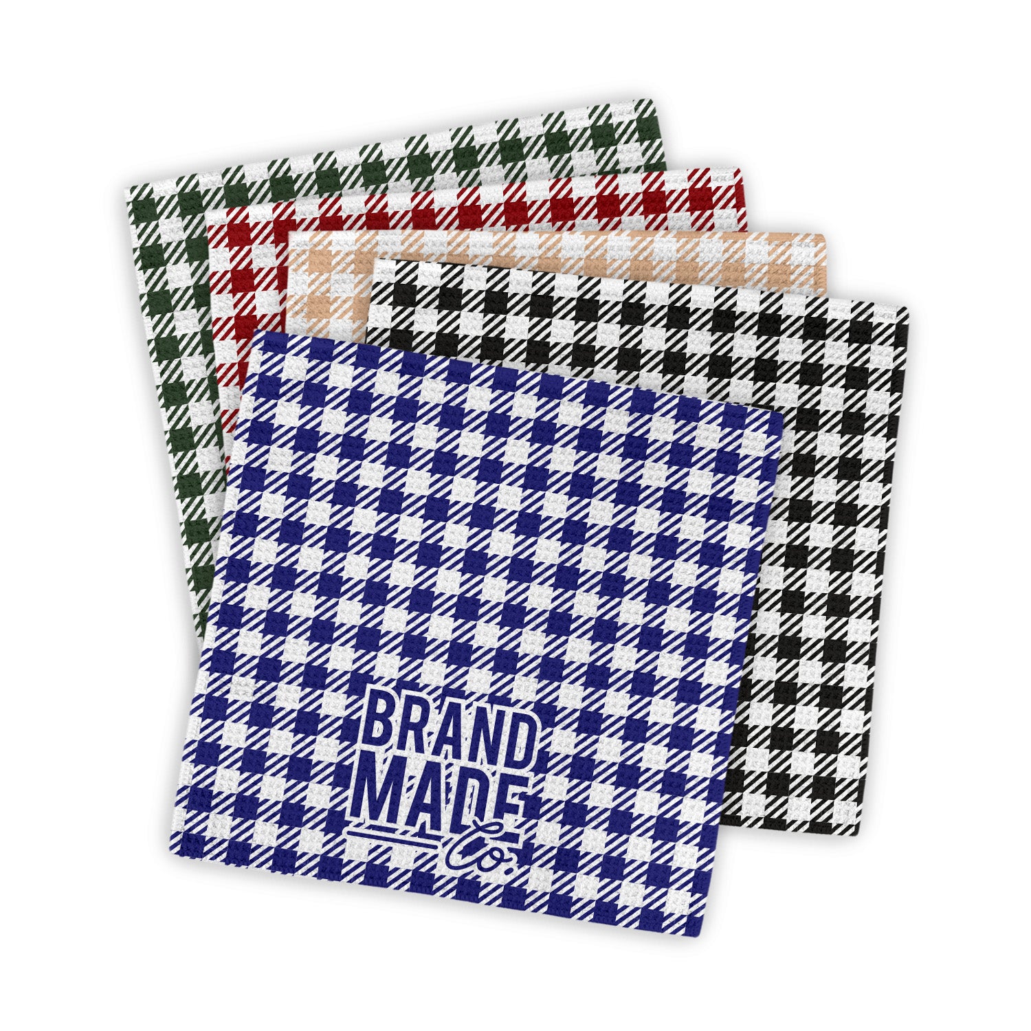 Houndstooth | Waffle Weave Kitchen Washcloth