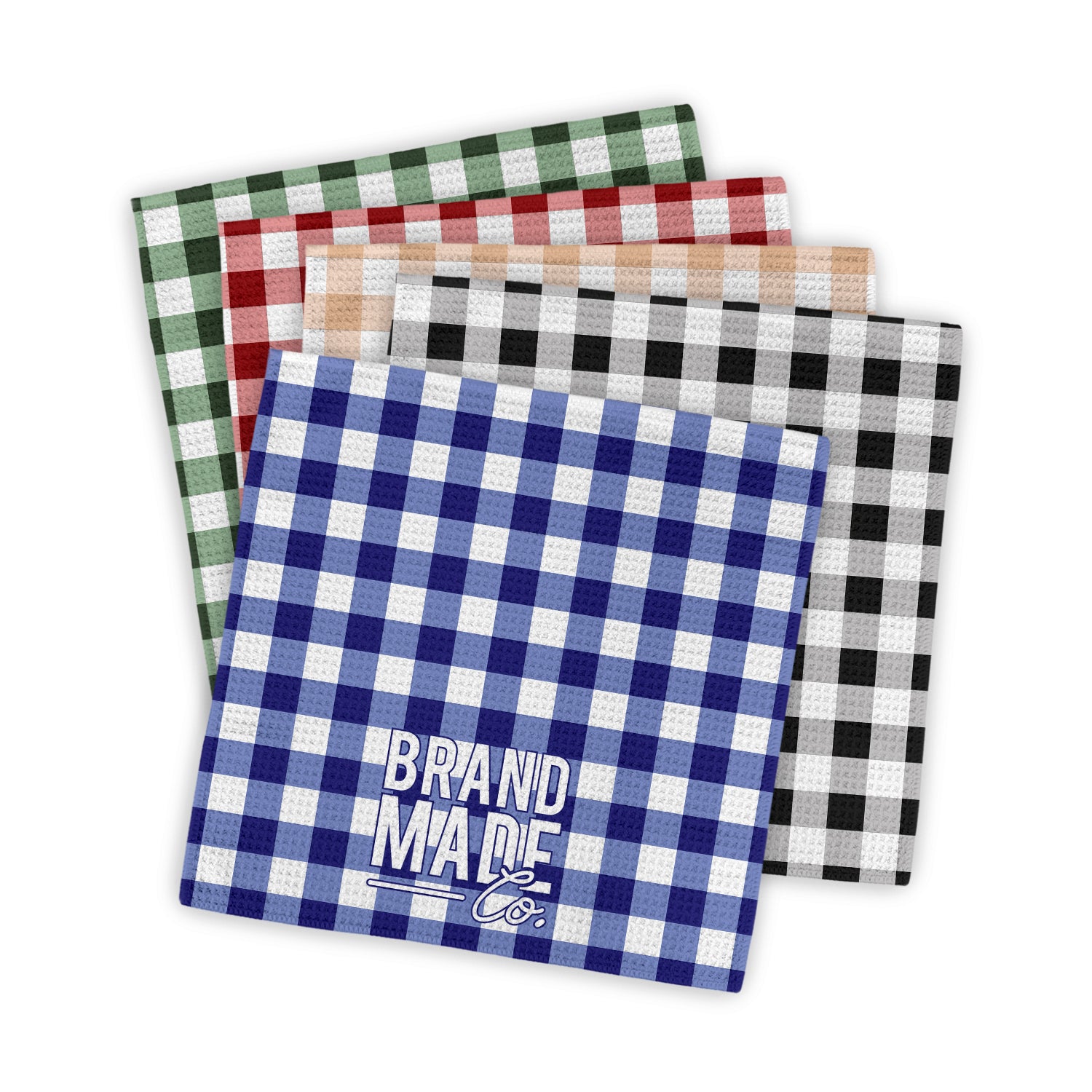 Plaid Check | Waffle Weave Kitchen Washcloth