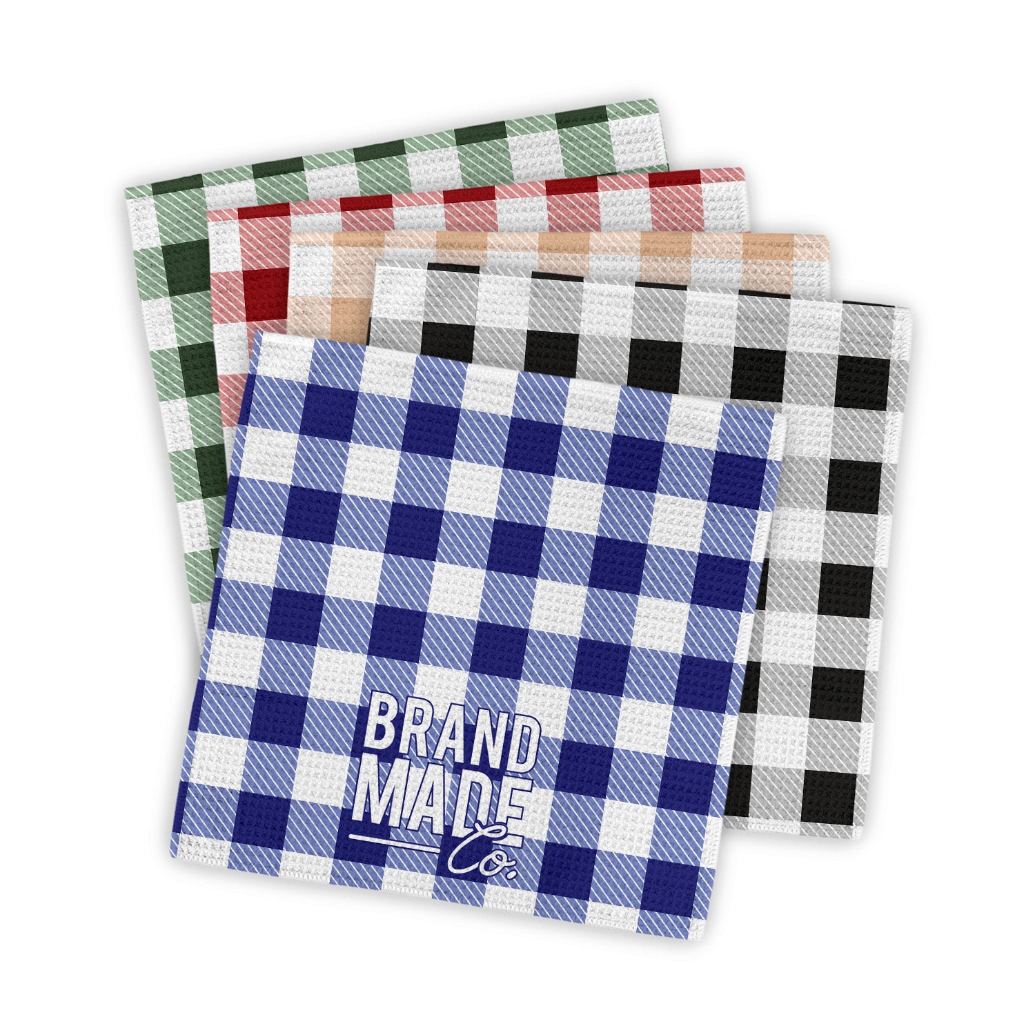 Picnic Plaid | Waffle Weave Kitchen Washcloth
