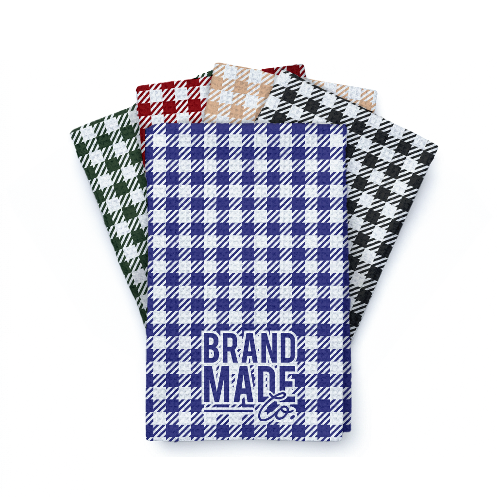 Houndstooth | Waffle Weave Kitchen Towel